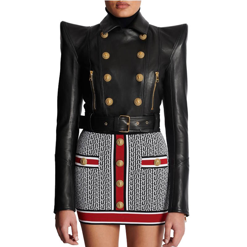 BALMA Leather Jacket Woman