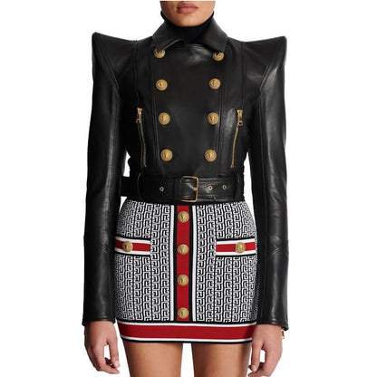 BALMA Leather Jacket Woman