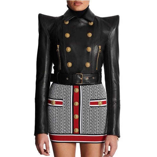 BALMA Leather Jacket Woman