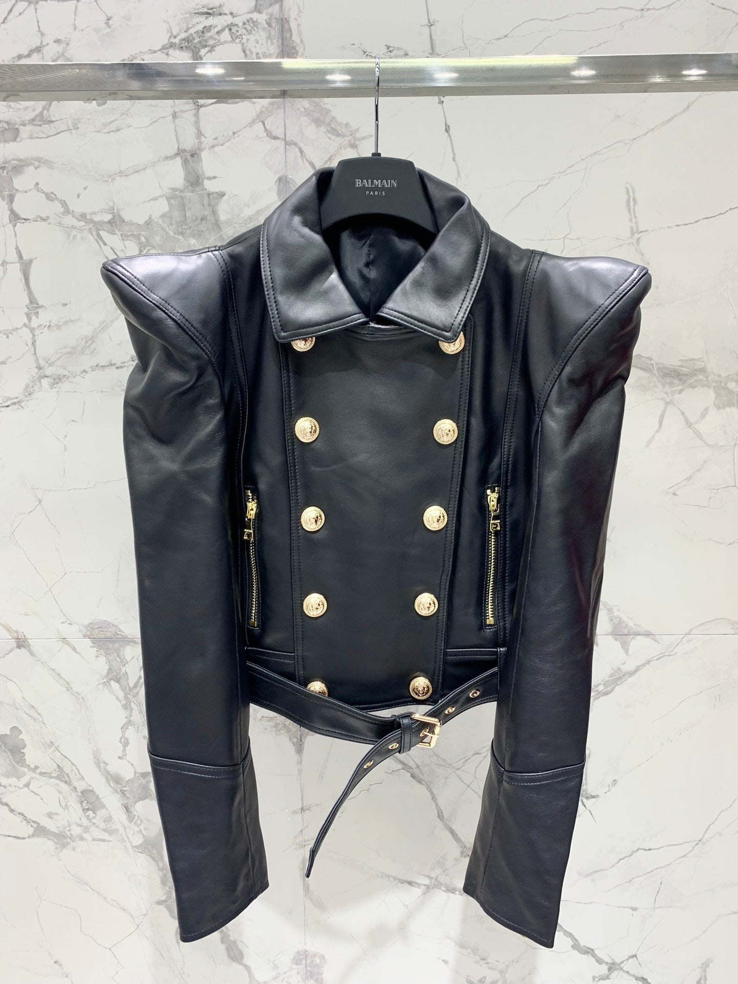 BALMA Leather Jacket Woman