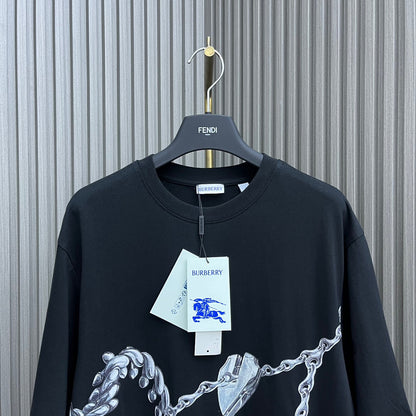 *BURBBER T-shirt long Woman Shield Hardware limited
