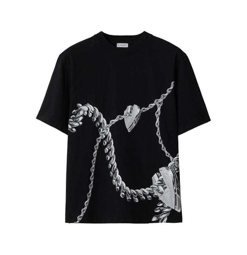 *BURBBER T-shirt long Woman Shield Hardware limited