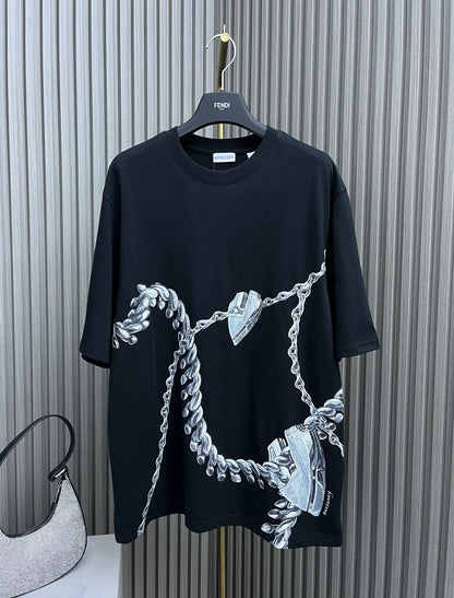 *BURBBER T-shirt long Woman Shield Hardware limited