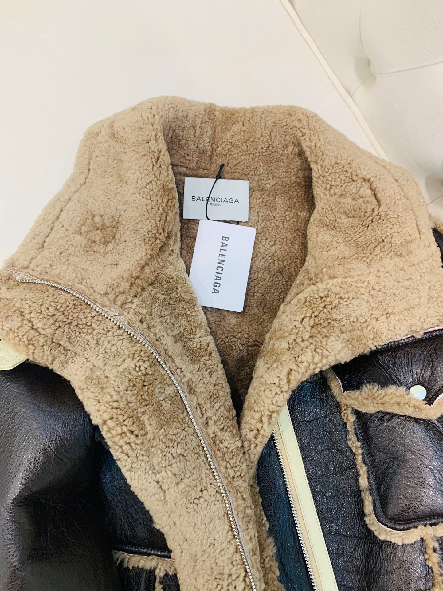 SNBAL  Leather Shearling Jacket