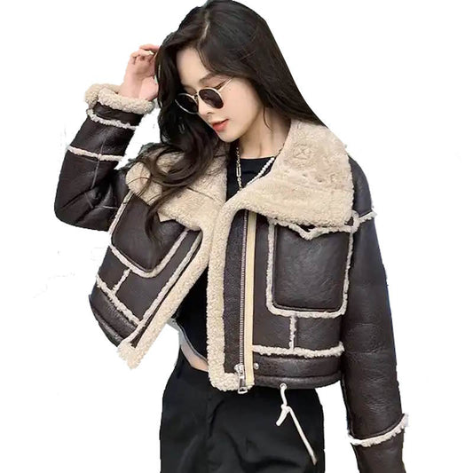 SNBAL  Leather Shearling Jacket