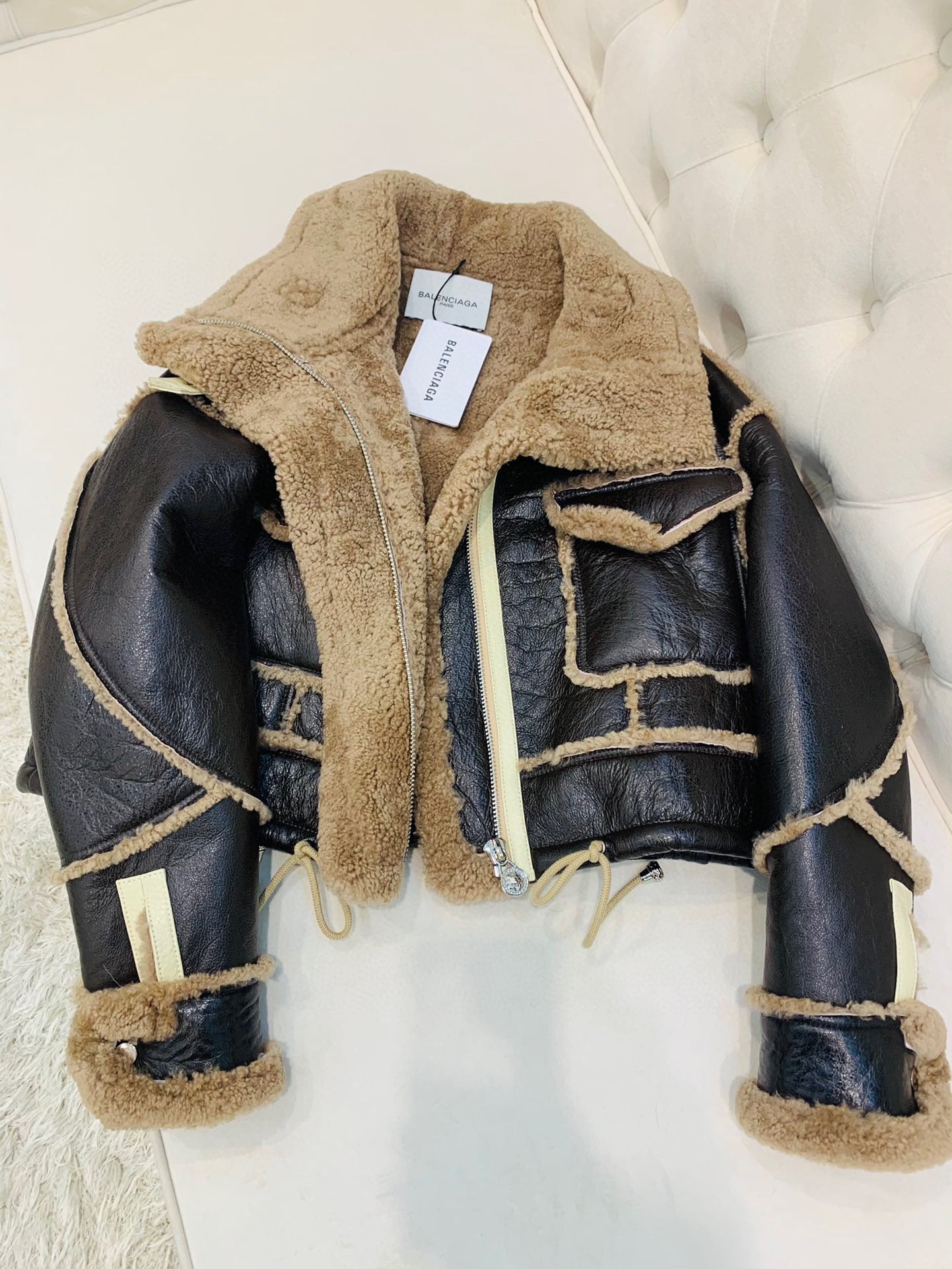 SNBAL  Leather Shearling Jacket