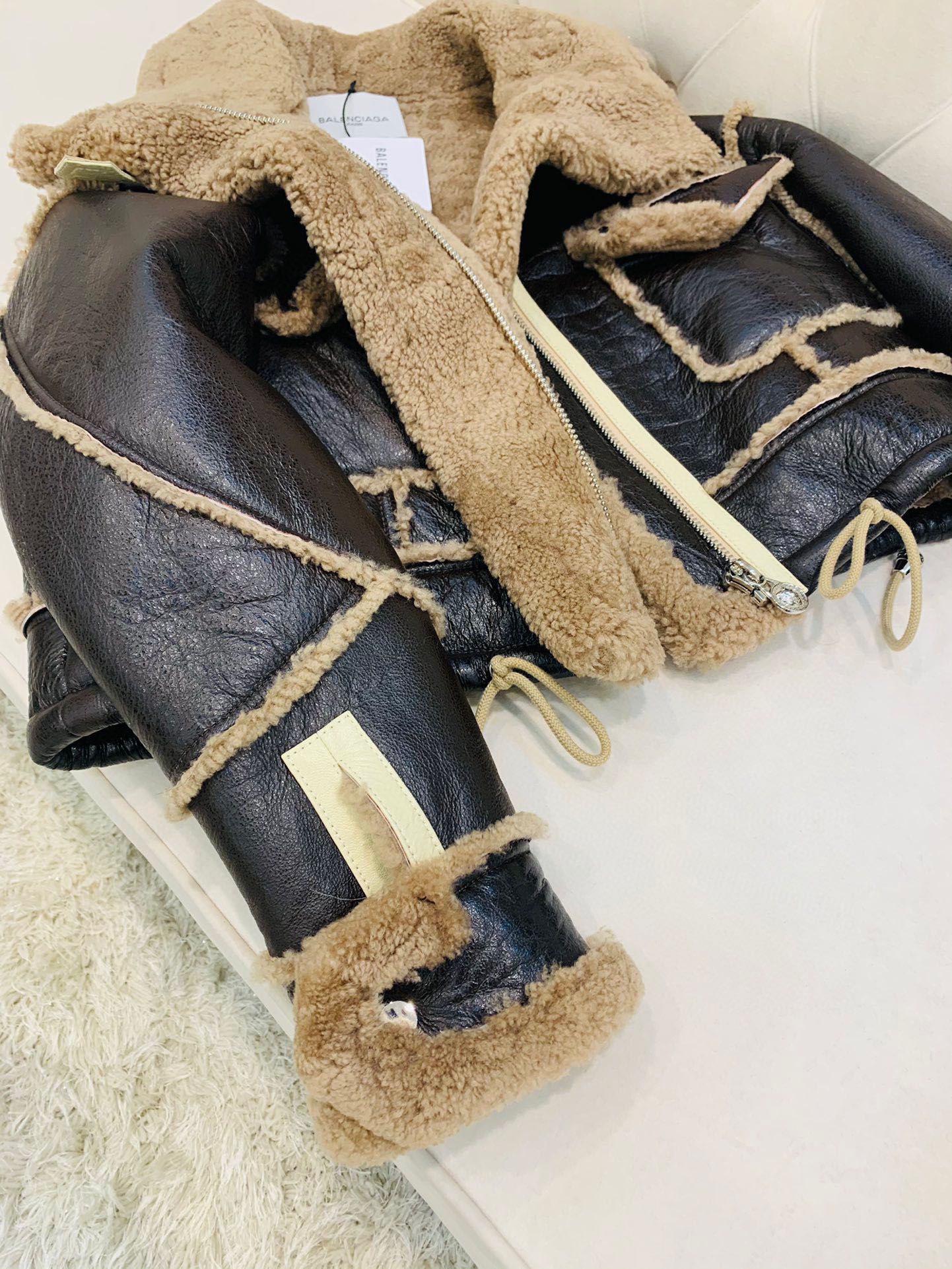 SNBAL  Leather Shearling Jacket