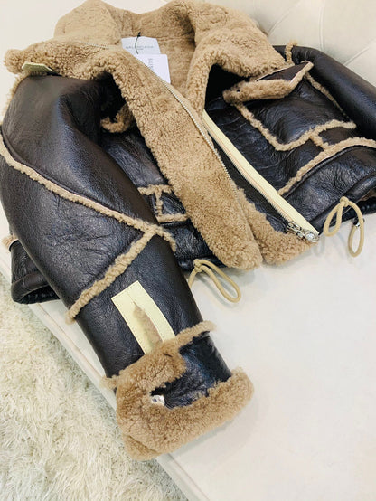 SNBAL  Leather Shearling Jacket