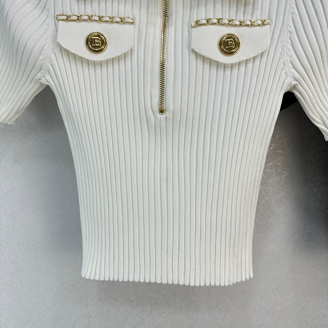CHL  Sweater Knitted Woman 2 Color 's T - Shirt