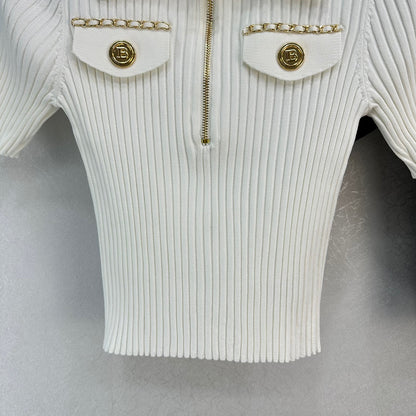 CHL  Sweater Knitted Woman 2 Color 's T - Shirt