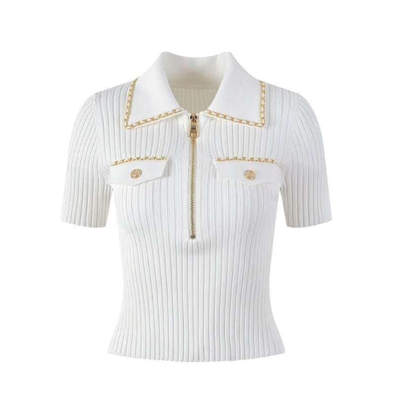 CHL  Sweater Knitted Woman 2 Color 's T - Shirt