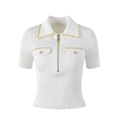 CHL  Sweater Knitted Woman 2 Color 's T - Shirt