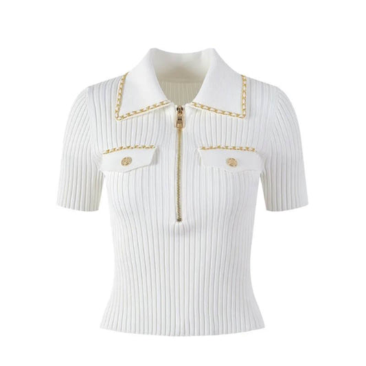 CHL  Sweater Knitted Woman 2 Color 's T - Shirt