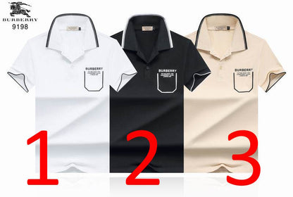 *BURBBER T-shirt 3 Color 's Polo