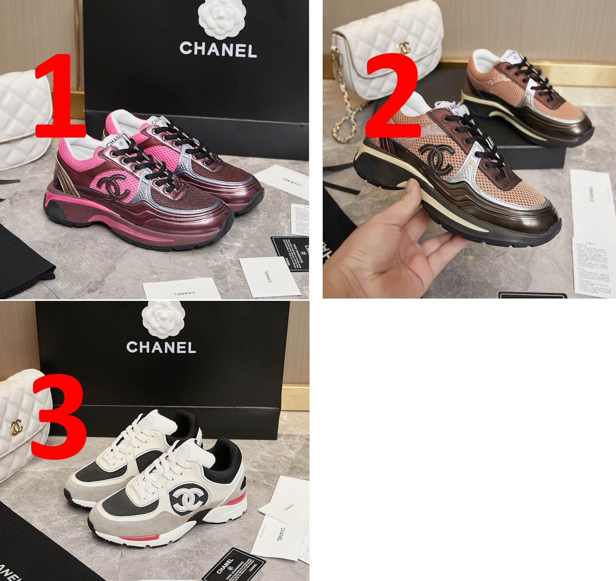 CHL  Woman Trainers Sneakers 3 Color 's