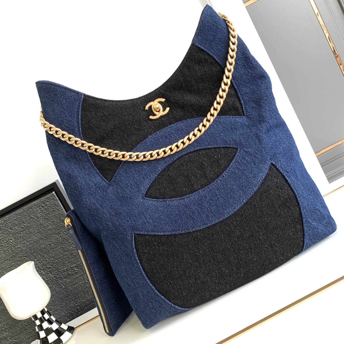 CHL Canvas Shopping  Bag 2 Color 's 38 cm