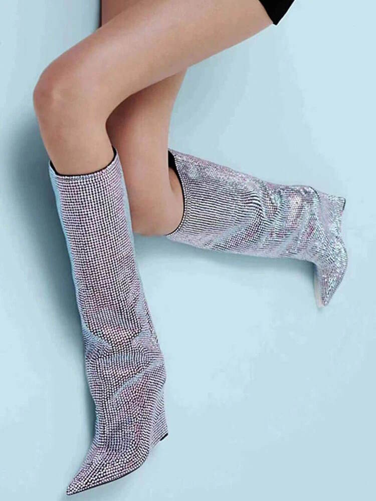 CHU Boots  2 Color 's High Rhinestones