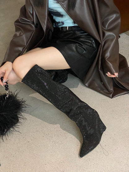 CHU Boots  2 Color 's High Rhinestones