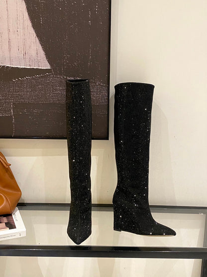 CHU Boots  2 Color 's High Rhinestones
