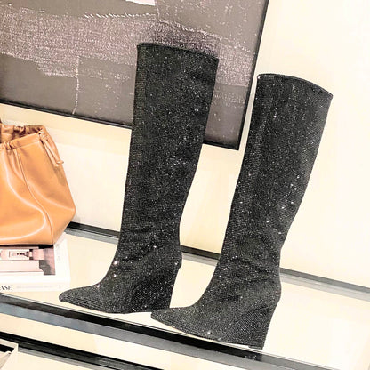 CHU Boots  2 Color 's High Rhinestones