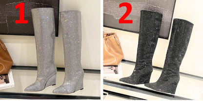 CHU Boots  2 Color 's High Rhinestones