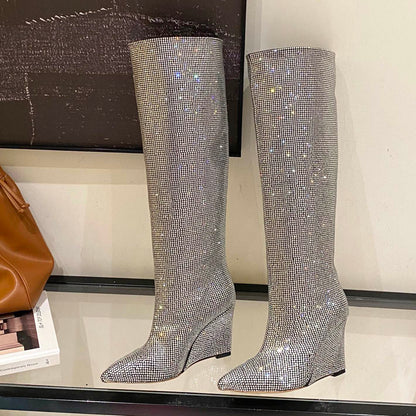 CHU Boots  2 Color 's High Rhinestones