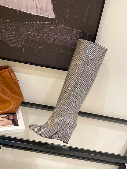 CHU Boots  2 Color 's High Rhinestones