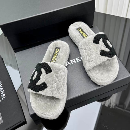 CHL Slippers  3 Color 's Fur