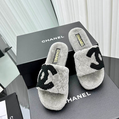 CHL Slippers  3 Color 's Fur