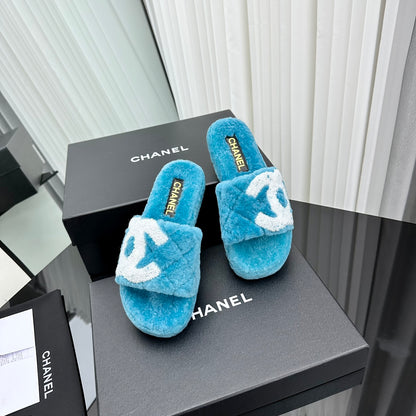 CHL Slippers  3 Color 's Fur