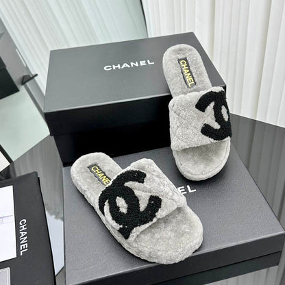 CHL Slippers  3 Color 's Fur