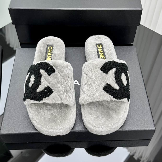 CHL Slippers  3 Color 's Fur