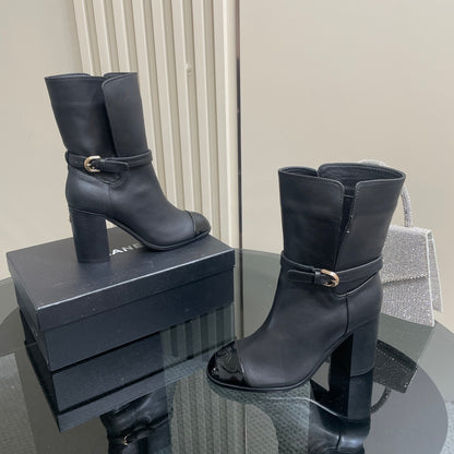 CHL Boots  LOW  2 Color 's Heels Woman