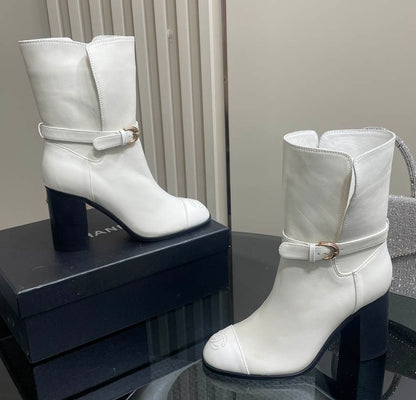 CHL Boots  LOW  2 Color 's Heels Woman