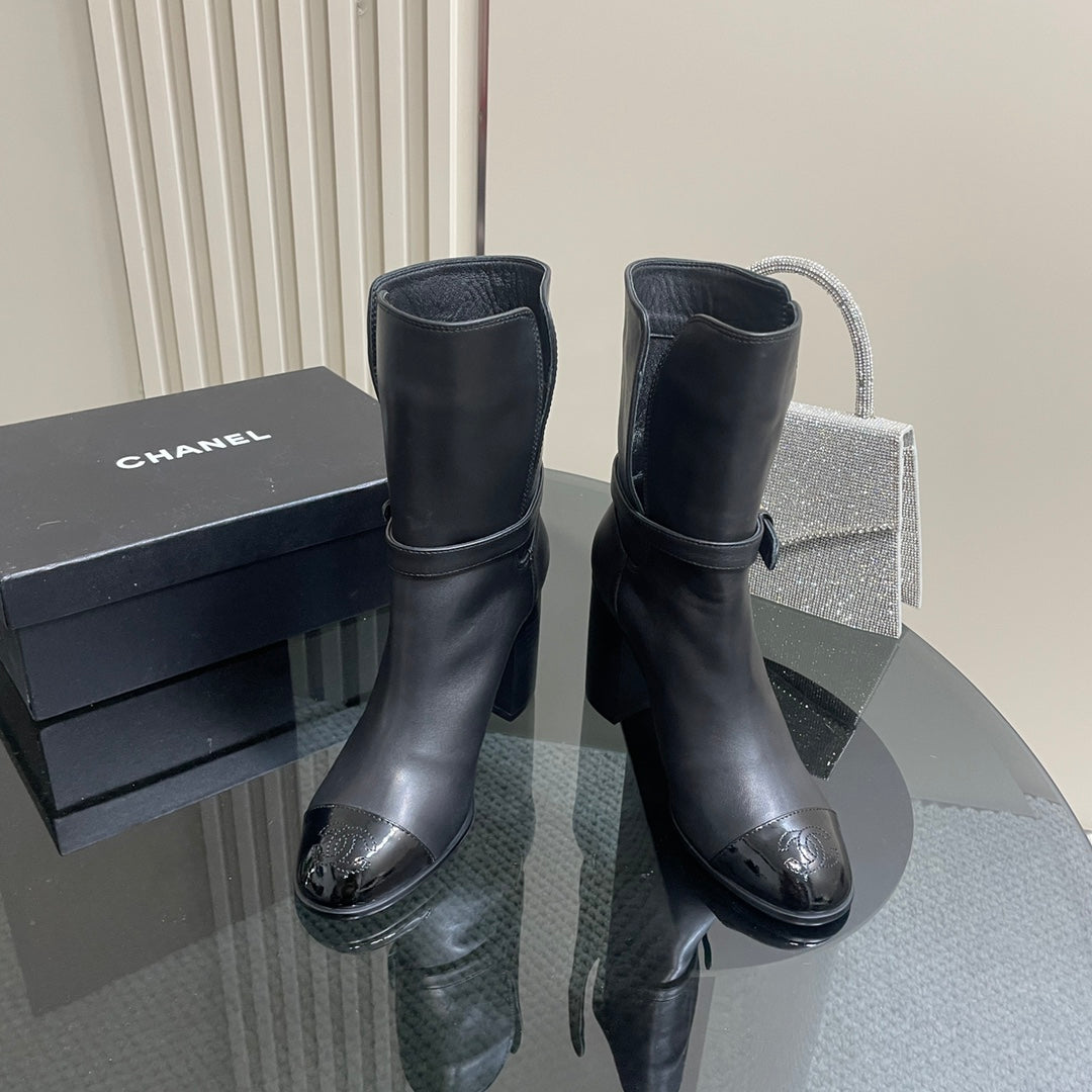 CHL Boots  LOW  2 Color 's Heels Woman