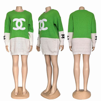 CHL woman lite knit dress Sweater 4 Color's