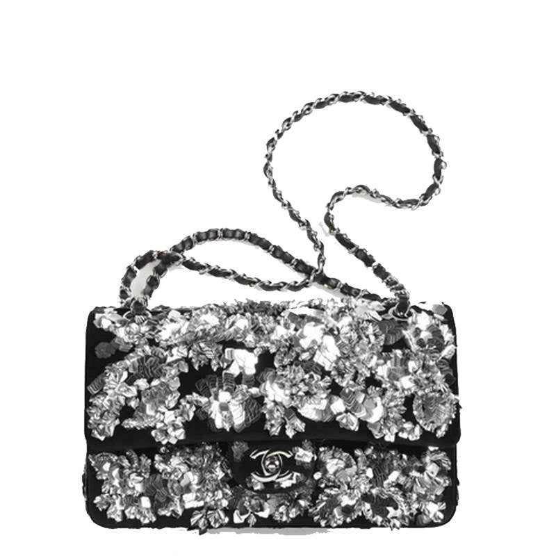 CHL Bag  25 Cm Black Sequin