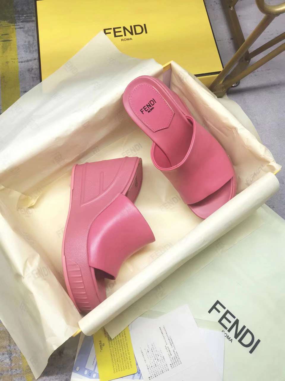 FEN Slippers Wedge Sandals 4 Color 's