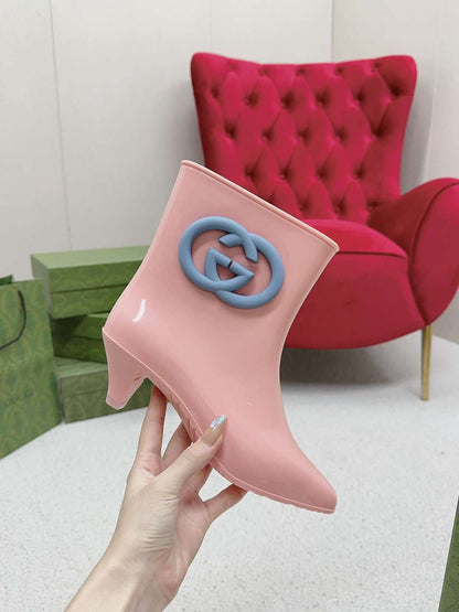 GU  Rubber  Boots  low  2 Color 's