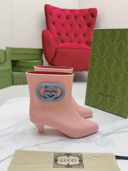 GU  Rubber  Boots  low  2 Color 's