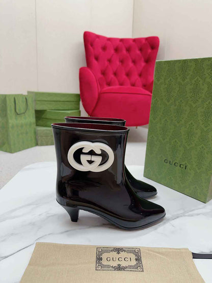 GU  Rubber  Boots  low  2 Color 's