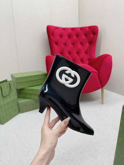 GU  Rubber  Boots  low  2 Color 's