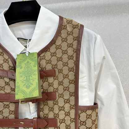 GU jacket Canvas Buckle Fastening Vest