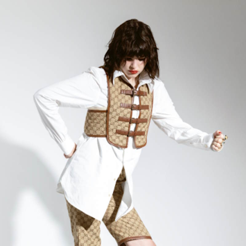 GU jacket Canvas Buckle Fastening Vest