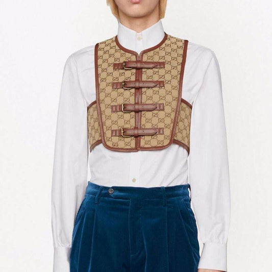 GU jacket Canvas Buckle Fastening Vest