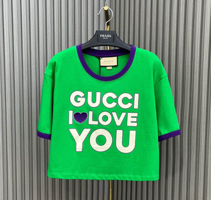 GU  Woman T -shirt   2 Color 's Crop Top