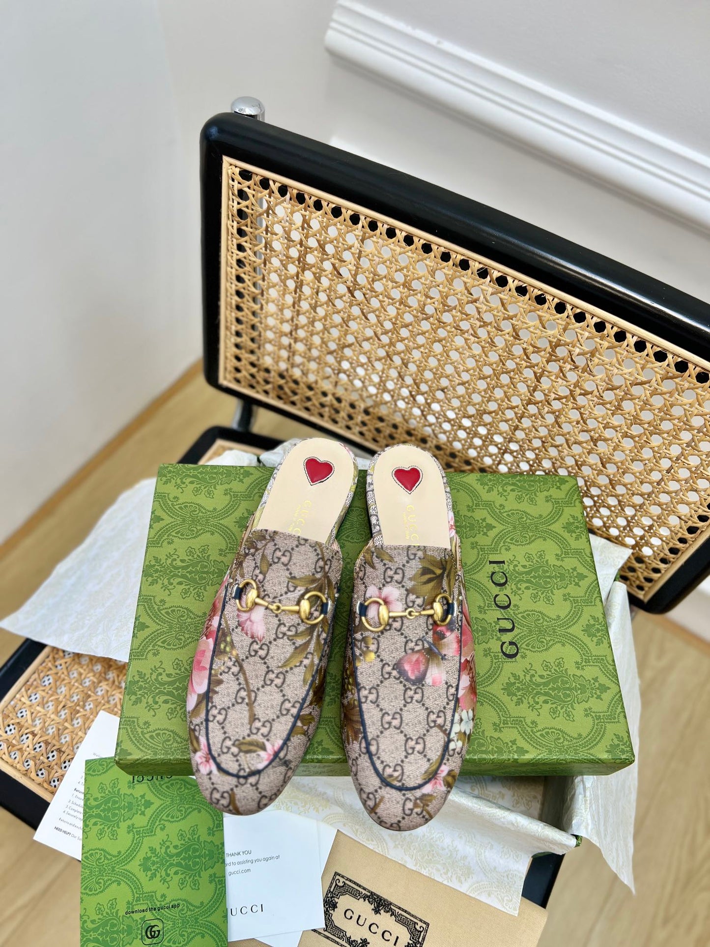 GU Mule sandals Flower