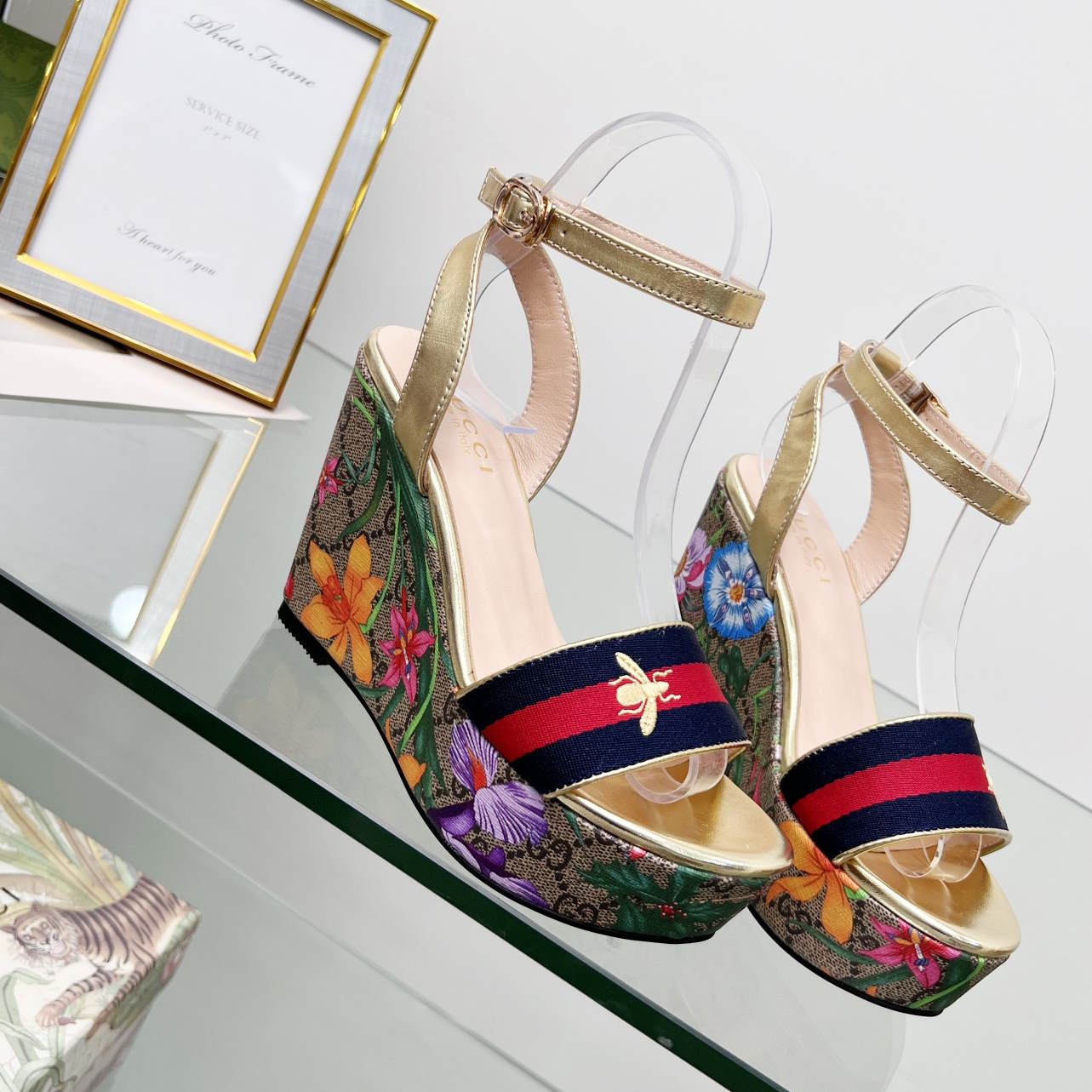 GU Sandals Platform  Flowers 3 color 's