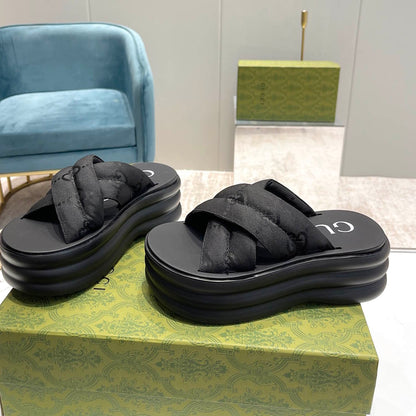 GU Slippers  Wedge 3 Color's