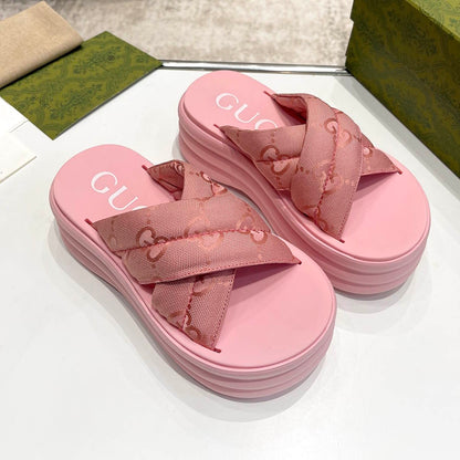 GU Slippers  Wedge 3 Color's